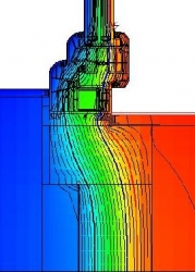 THERMO ANIMACE ŘEZU PROFILEM ALUPLAST IDEAL 7000, 6-TI KOMOROVÝ PROFIL 80MM