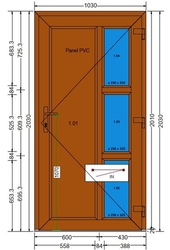 AT-01-DD-Plastové vchodové dveře 103x203cm-DEKOR-DEKOR