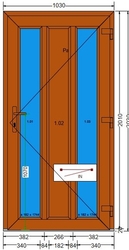 AT-03-DD-Plastové vchodové dveře 103x203cm-DEKOR-DEKOR