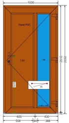 AT-04-DD-Plastové vchodové dveře 103x203cm-DEKOR-DEKOR