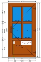 AT-06-DD-Plastové vchodové dveře 103x203cm-DEKOR-DEKOR