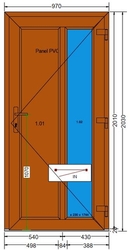 AT-13-DD-Plastové vchodové dveře 97x203cm-DEKOR-DEKOR