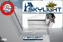 plastová střešní okna SKYLIGHT Klimatik rozměr 78x118cm, POZOR- výklopně kyvné střešní okno, kód 7/11