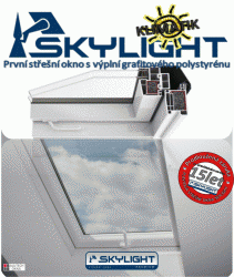 78x118cm plastová střešní okna SKYLIGHT Klimatik, POZOR- výklopně kyvné střešní okno, kód 7/11